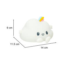 Ikonka Art.KX3690 Silicone night light RGB cloud