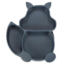 Ikonka Art.KX3747_1 Children's silicone dishware squirrel dark no