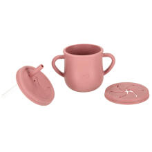 Ikonka Art.KX3747 Children's silicone dishware squirrel dark pink