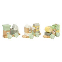 Ikonka Art.KX3772 Lulilo Train wooden train pastel