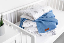 Bamboo and cotton blanket – blue