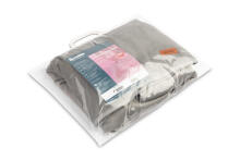 CAR SEAT PONCHO GREY PLUSH