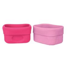 Silicone snack containers/compartments, 2 pack, Berry, b.box