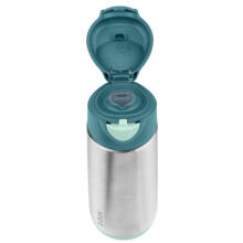 500ml insulated sport spout bottle - emerald forest, b.box