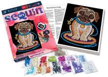 KITFIX DIY set Sequin Art Red Lily Pug