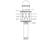 Mikrofons KARAOKE (USB) IN0136 white