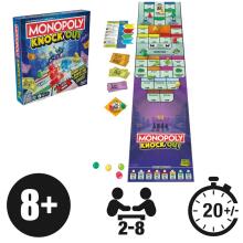 MONOPOLY Stalo žaidimas „Knockout“, anglų k.