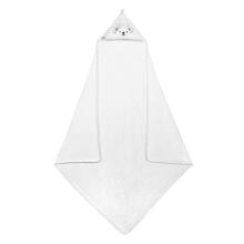 A0661 BATH TOWEL HOODED WHITE