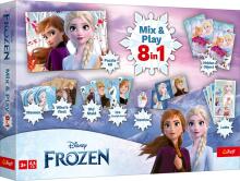 TREFL FROZEN lauamängude komplekt 8in1 Mix&play