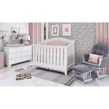 Lepinkids Bed  Art.MO-17 White/Pink Koka gulta 140x70cm