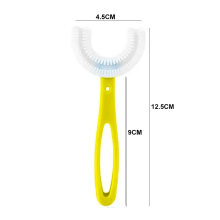 Bebe Basic Kids U-Shaped Toothbrush Art.Y5002 Col.Yellow Lasten U-muotoinen hammasharja