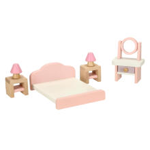 Ikonka Art.KX3437 Dolls' house furniture wooden pink