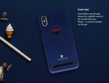 VixFox Card Slot Back Shell for Samsung S9 navy blue