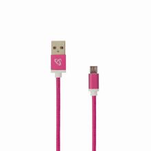 Sbox USB->Micro USB M/M 1.5m USB-10315P Pitaya Pink