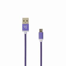 Sbox USB->Micro USB M/M 1m USB-10315U plum purple