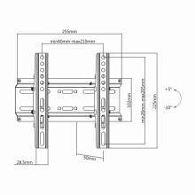 Sbox PLB-2522T Tilting Flat Screen LED TV Mount 23"-43" 35kg