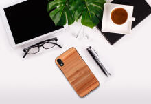 MAN&WOOD SmartPhone case iPhone XR cappuccino black