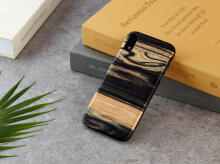 MAN&WOOD SmartPhone case iPhone XR white ebony black