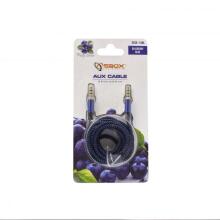 Sbox 3535-1.5BL AUX Cable 3.5mm To 3.5mm Blueberry Blue