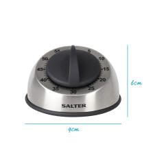 Salter 338 SSBKXR8EU16 Stainless Steel Mechanical Timer