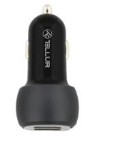 Tellur Dual USB Car Charger With QC 3.0, 6A black