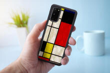 iKins case for Samsung Galaxy S20 mondrian black