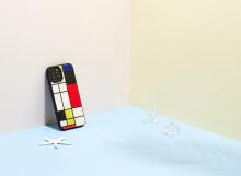 iKins case for Apple iPhone 12 Pro Max mondrian black