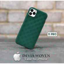 Devia Woven2 Pattern Design Soft Case iPhone 11 Pro Max green