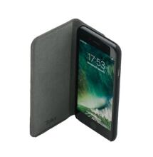 Tellur Book case Ostrich Genuine Leather for iPhone 7 turquoise