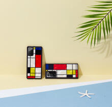 iKins case for Samsung Galaxy Note 20 mondrian black