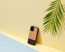 MAN&WOOD case for iPhone 12 mini herringbone nero black