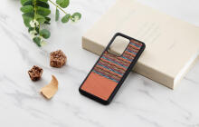 MAN&WOOD case for Galaxy S20 Ultra browny check black