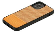 MAN&WOOD case for iPhone 12 mini herringbone arancia black