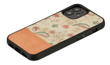 MAN&WOOD case for iPhone 12 mini pink flower black