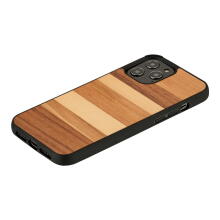 MAN&WOOD case for iPhone 12/12 Pro sabbia black