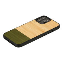 MAN&WOOD case for iPhone 12/12 Pro bamboo forest black