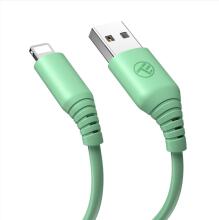 Tellur Silicone USB to Lightning Cable 3A 1m Green