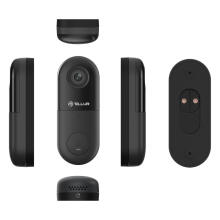 Tellur Smart WiFi Video DoorBell 1080P, PIR, Wired Black