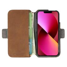 Krusell Leather PhoneWallet Apple iPhone 13 cognac (62398)