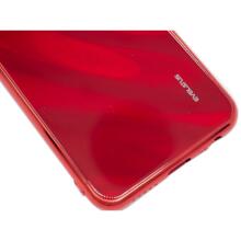 Xiaomi Redmi 8 Water Ripple Full Color Electroplating Tempered Glass Case Red