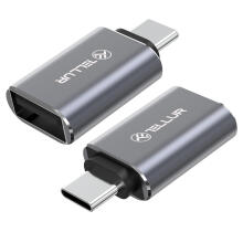 Tellur USB-C to USB-A M/F Adapter 10Gbps, 3A Aluminum Alloy