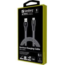 Sandberg 441-36 Survivor USB-C- USB-A Cable 1M