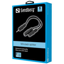 Sandberg 502-16 MiniJack Splitter 1->2