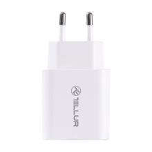 Tellur Dual Port Wall Charger PDHC PD 20W + QC3,0 18W White