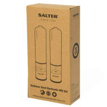 Salter 7722 SSTURA Stainless Steel Electronic Salt & Pepper Mill Set