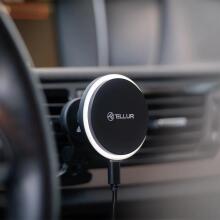 Tellur Wireless car charger, MagSafe compatible, 15W black