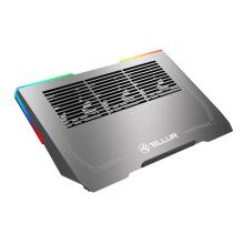 Tellur Cooler laptop Shade 17, 3 fans, RGB LED, USB, USB-C, Aluminum grey