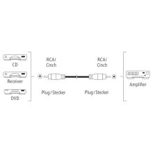 Hama 00205099 Digital Audio Cable 3m RCA Black