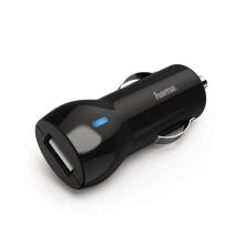 Hama 00183259 Car Charger 2.4A, Black