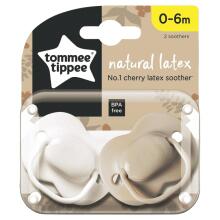 TOMMEE TIPPEE māneklītis apaļš lateksa, 0-6 m., 2 gb., 433532